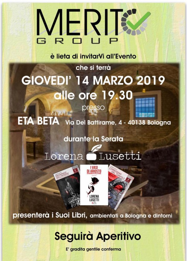 Lorena Lusetti presenterà i suoi libri - 14 marzo 2019